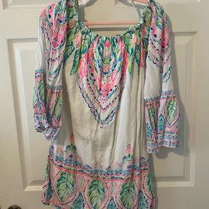 Lily Pulitzer off the shoulder dress